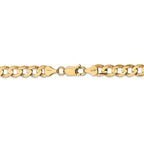 FJC Finejewelers 24 Inch 14k 6.75mm Open Concave Curb Chain Necklace