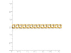 FJC Finejewelers 8 Inch 14k Yellow Gold 6.75mm Open Concave Curb Chain Bracelet