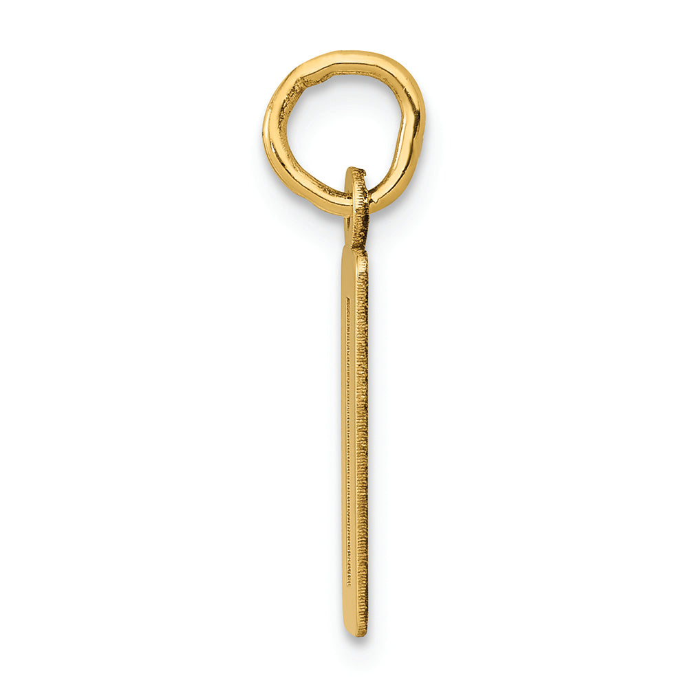 FJC Finejewelers 14k Yellow Gold Small Polished Elongated 0 Charm