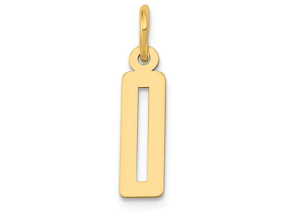 FJC Finejewelers 14k Yellow Gold Small Polished Elongated 0 Charm