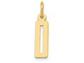 FJC Finejewelers 14k Yellow Gold Small Polished Elongated 0 Charm