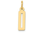 FJC Finejewelers 14k Yellow Gold Small Polished Elongated 0 Charm