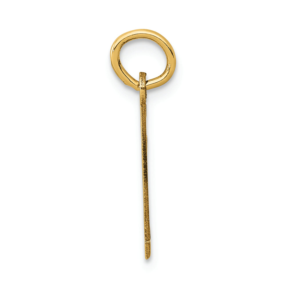 FJC Finejewelers 14k Yellow Gold Small Polished Elongated 1 Charm