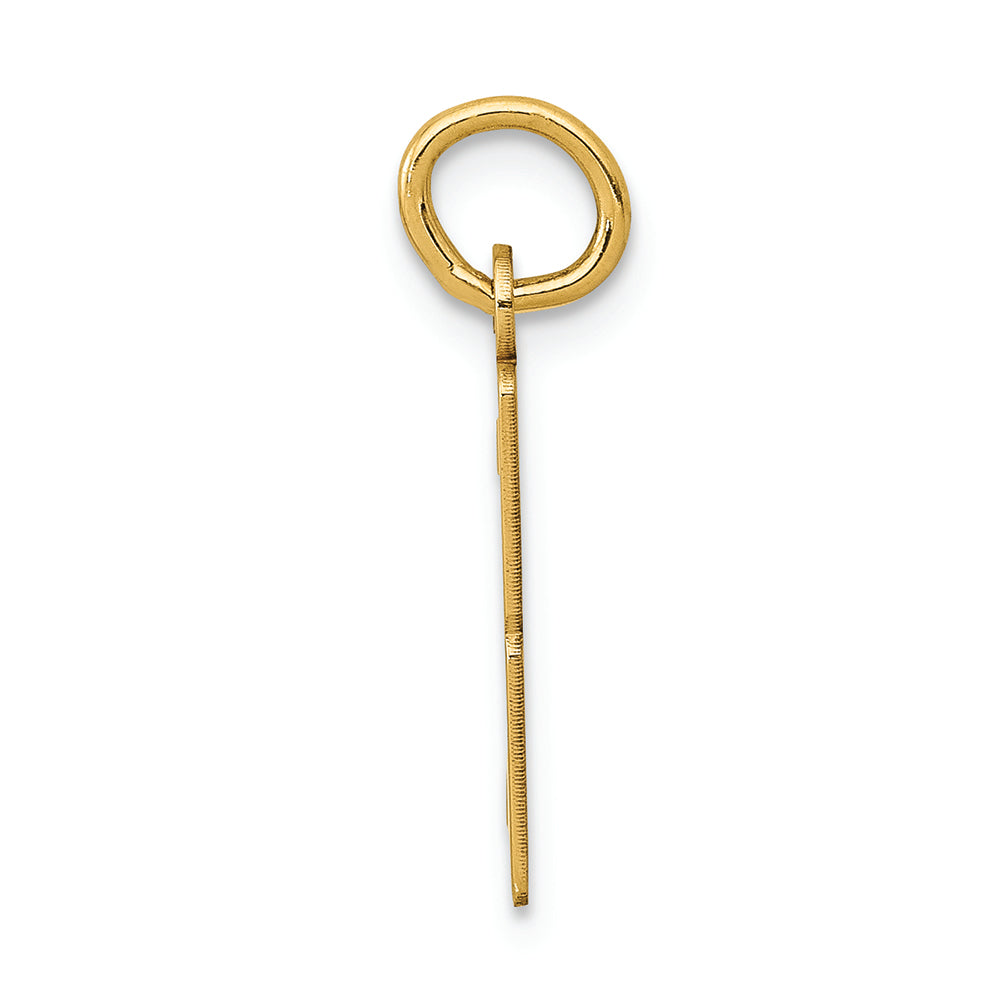 FJC Finejewelers 14k Yellow Gold Small Polished Elongated 3 Charm
