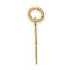 FJC Finejewelers 14k Yellow Gold Small Polished Elongated 3 Charm