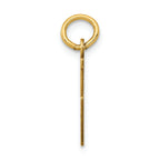 FJC Finejewelers 14k Yellow Gold Small Polished Elongated 5 Charm