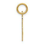 FJC Finejewelers 14k Yellow Gold Small Polished Elongated 6 Charm