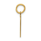 FJC Finejewelers 14k Yellow Gold Small Polished Elongated 7 Charm