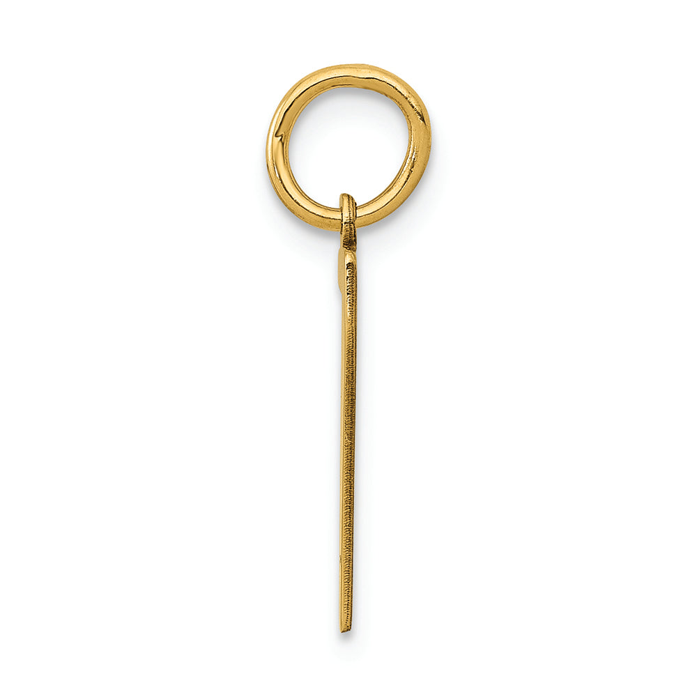 FJC Finejewelers 14k Yellow Gold Small Polished Elongated 7 Charm