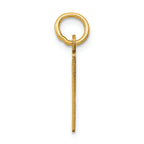 FJC Finejewelers 14k Yellow Gold Small Polished Elongated 9 Charm