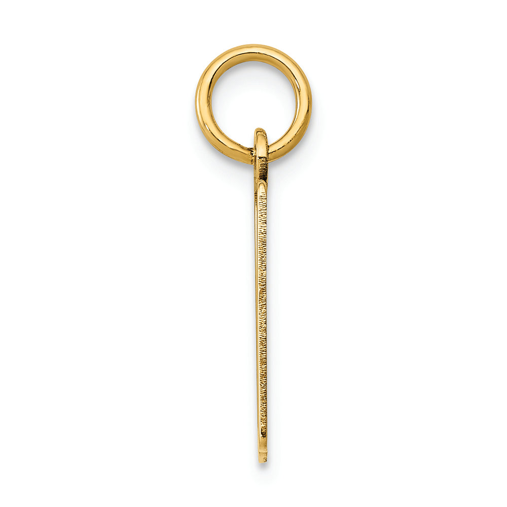 FJC Finejewelers 14k Yellow Gold Small Polished Elongated 10 Charm