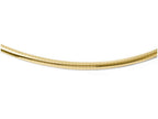 FJC Finejewelers 14k Yellow Gold 4mm Domed Omega Necklace