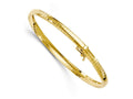 FJC Finejewelers 14k Yellow Gold 4mm Domed 7in. Omega Bracelet