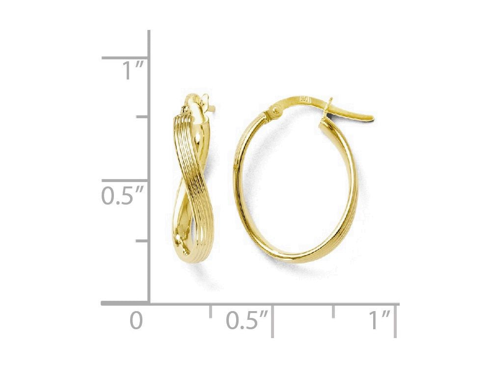 FJC Finejewelers 10k Polished Hinged Hoop Earrings
