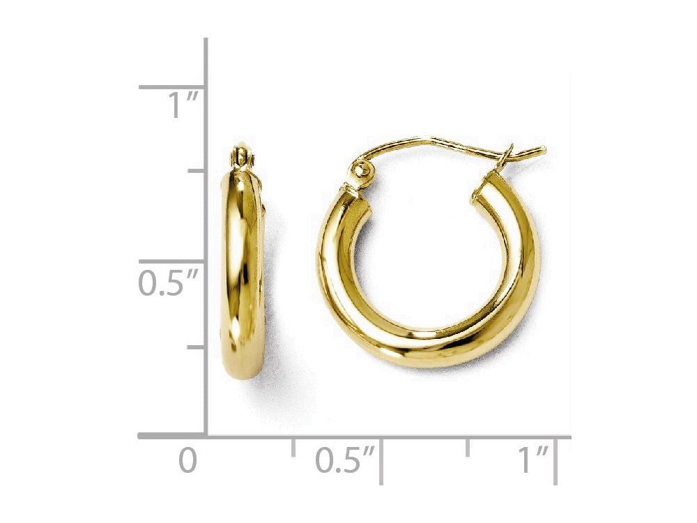 FJC Finejewelers 10k Polished Hinged Hoop Earrings