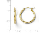 FJC Finejewelers 10k Textured Hinged Hoop Earrings