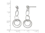 FJC Finejewelers 10k White Gold Post Dangle Earrings