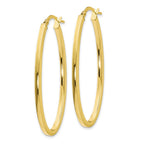 FJC Finejewelers 10k Polished Oval Hinged Hoop Earrings