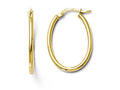 FJC Finejewelers 10k Polished Oval Hinged Hoop Earrings