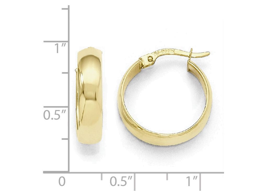 FJC Finejewelers 10k Polished Hinged Hoop Earrings