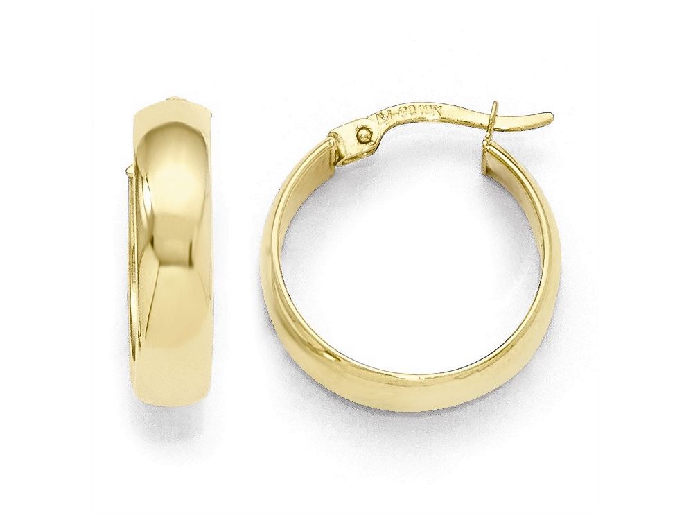FJC Finejewelers 10k Polished Hinged Hoop Earrings