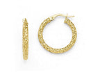 FJC Finejewelers 10k Polished Bright Cut Hoop Earrings