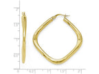 FJC Finejewelers 10k Polished Large Square Hoop Earrings