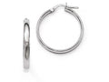 FJC Finejewelers 10k White Gold Polished Hoop Earrings