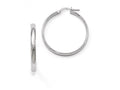 FJC Finejewelers 10k White Gold Polished Hoop Earrings