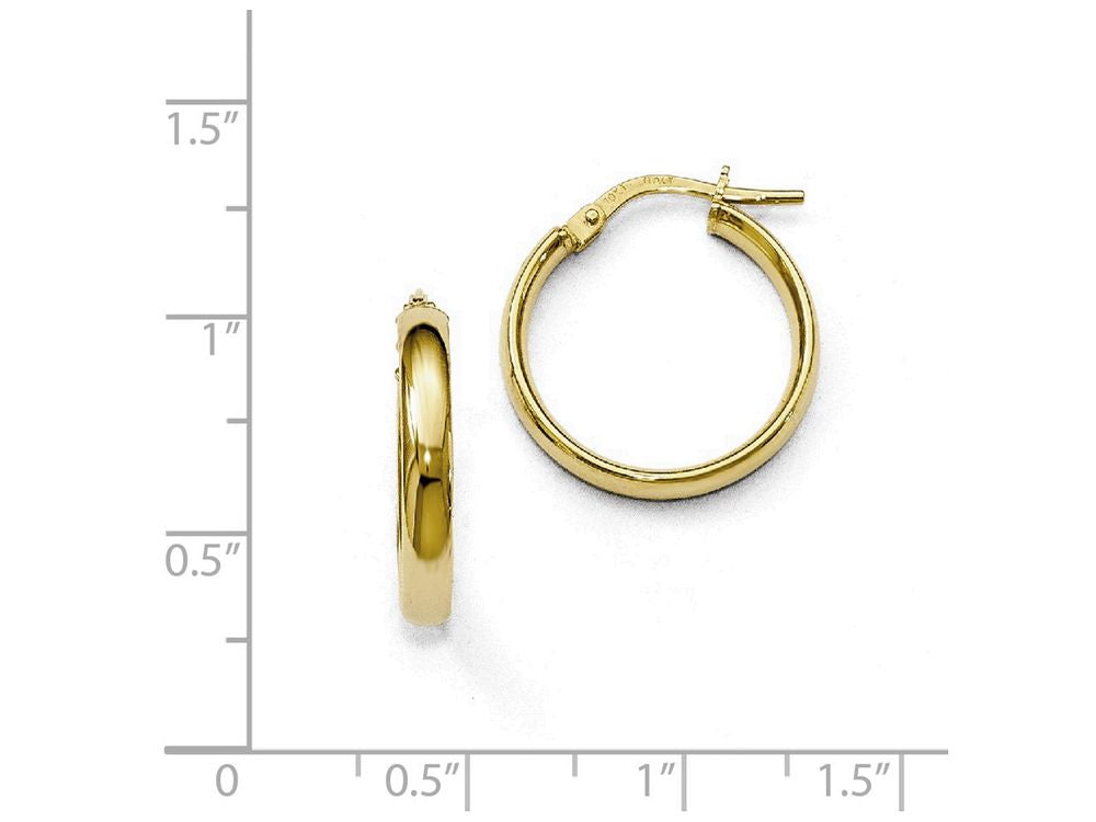 FJC Finejewelers 10k Gold Polished Hoop Earrings