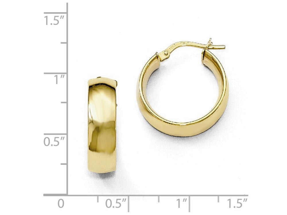 FJC Finejewelers 10k Gold Polished Hoop Earrings