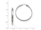 FJC Finejewelers 10k White Gold Polished Hoop Earrings
