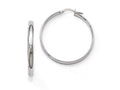 FJC Finejewelers 10k White Gold Polished Hoop Earrings