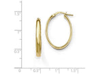 FJC Finejewelers 10k Polished Oval Hoop Earrings