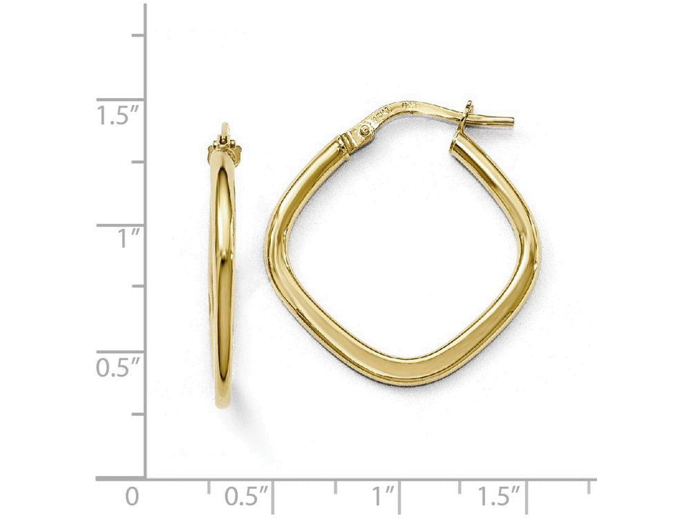 FJC Finejewelers 10k Polished Square Hoop Earrings
