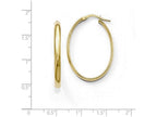 FJC Finejewelers 10k Polished Oval Hoop Earrings