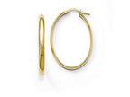 FJC Finejewelers 10k Polished Oval Hoop Earrings