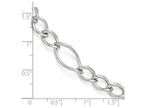 FJC Finejewelers 10k White Gold Polished Link Bracelet