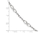FJC Finejewelers 10k White Gold Polished Link Bracelet