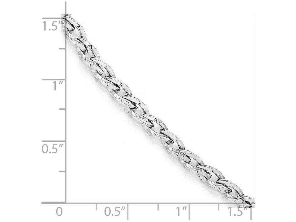FJC Finejewelers 10k White Gold Polished Link Bracelet