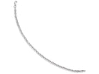 FJC Finejewelers 10k White Gold Polished Link Bracelet