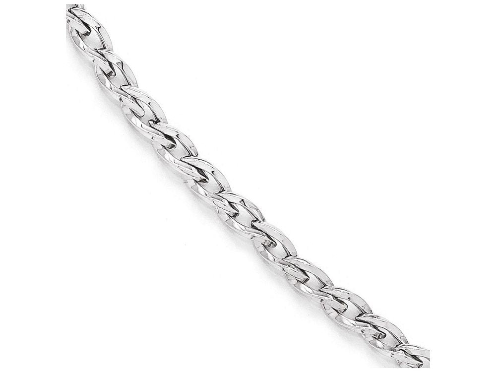 FJC Finejewelers 10k White Gold Polished Link Bracelet
