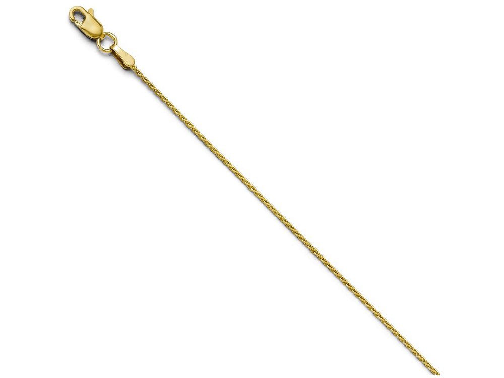 FJC Finejewelers 14k Yellow Gold 1.2mm Bright Cut Wheat Chain Necklace