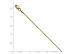 FJC Finejewelers 14k Yellow Gold 1.2mm Bright Cut Wheat Chain Necklace