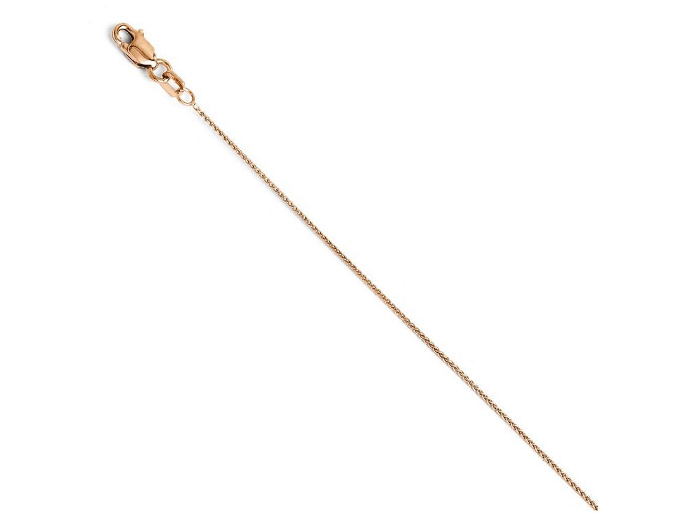 FJC Finejewelers 14k Rose Gold .8mm Baby Wheat Chain Necklace