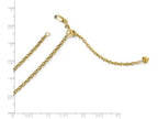 FJC Finejewelers 14k Yellow Gold Adjustable Semi Solid Chain Necklace