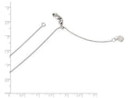 FJC Finejewelers 14k White Gold Adjustable .7mm Cable Chain Necklace