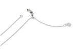 FJC Finejewelers 14k White Gold Adjustable .7mm Cable Chain Necklace