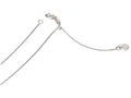 FJC Finejewelers 14k White Gold Adjustable 0.55mm Baby Box Chain Necklace