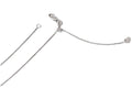 FJC Finejewelers 14k White Gold Adjustable .85mm Wheat Chain Necklace